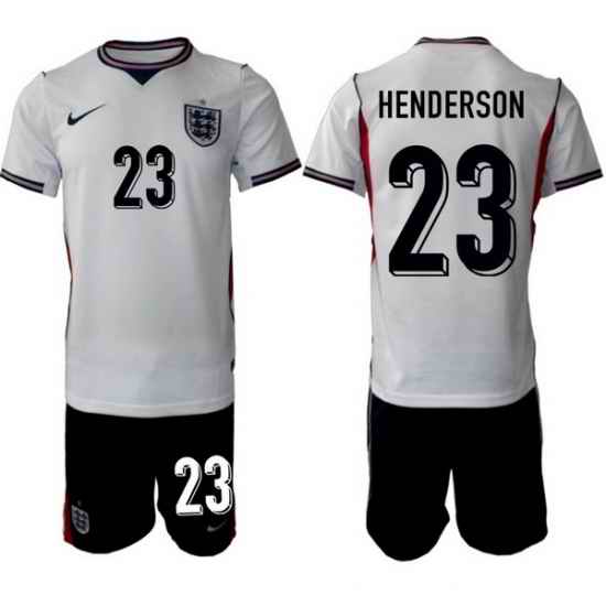 England FIFA World Cup 2026 White Soccer Jersey Dean Henderson #23